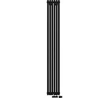 КЗТО QUADRUM 30 V 1- 1750-6 R RAL1T103S9005 Радиатор (черный матовый муар) с нижним подключением
