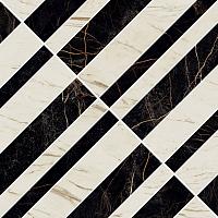 Versace Marble Mos.Optical Nero-Bia 58,5x58,5 см Напольная плитка