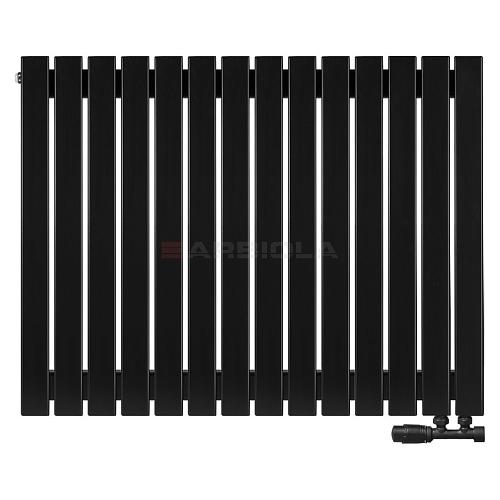 Arbiola Liner V 750-36-14 секции черный вертикальный радиатор c нижним подключением