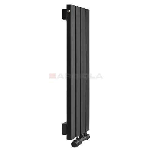 Arbiola Liner V 700-36-37 секции черный вертикальный радиатор c нижним подключением