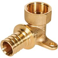 ROMMER Уголок настенный с креплениями 25xG3/4 для трубы из сшитого полиэтилена осевой