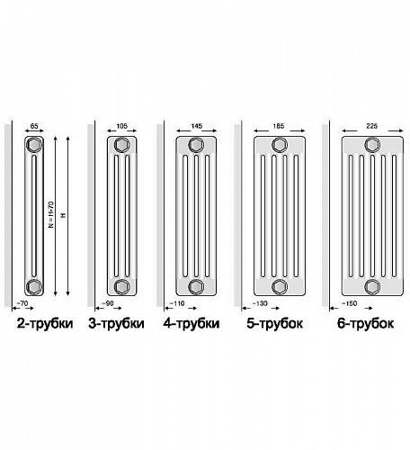 Arbonia 3050 26 секций стальной трубчатый радиатор
