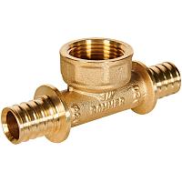 ROMMER Тройник-переходник с внутренней резьбой 20xG3/4 для трубы из сшитого полиэтилена осевой