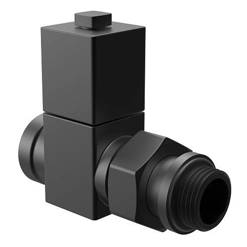 Royal Thermo Набор дизайн-вентилей CUBE прямой (черный) 1/2"