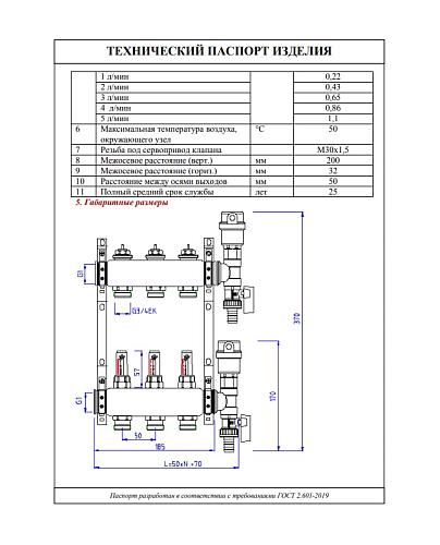 Valtec 1", 8 x 3/4", евроконус Коллекторный блок с регулировочными клапанами и расходомерами