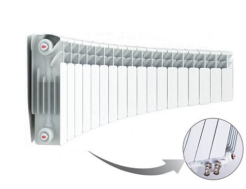 Rifar Base Ventil Flex 200 - 5 секции Биметаллический радиусный радиатор