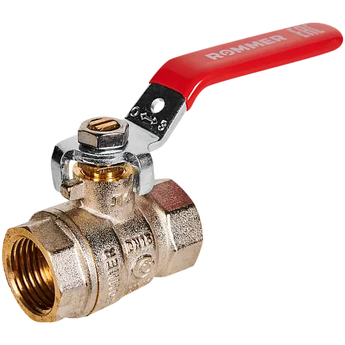 ROMMER Кран шаровой, ВР/ВР, ручка рычаг 1/2"