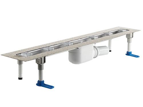 HL 50F.0/80 Плоский душевой лоток длиной 800 мм без решетки