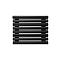 Arbiola Gorizont Iris H 600-42-08 секции черный горизонтальный радиатор c боковым подключением
